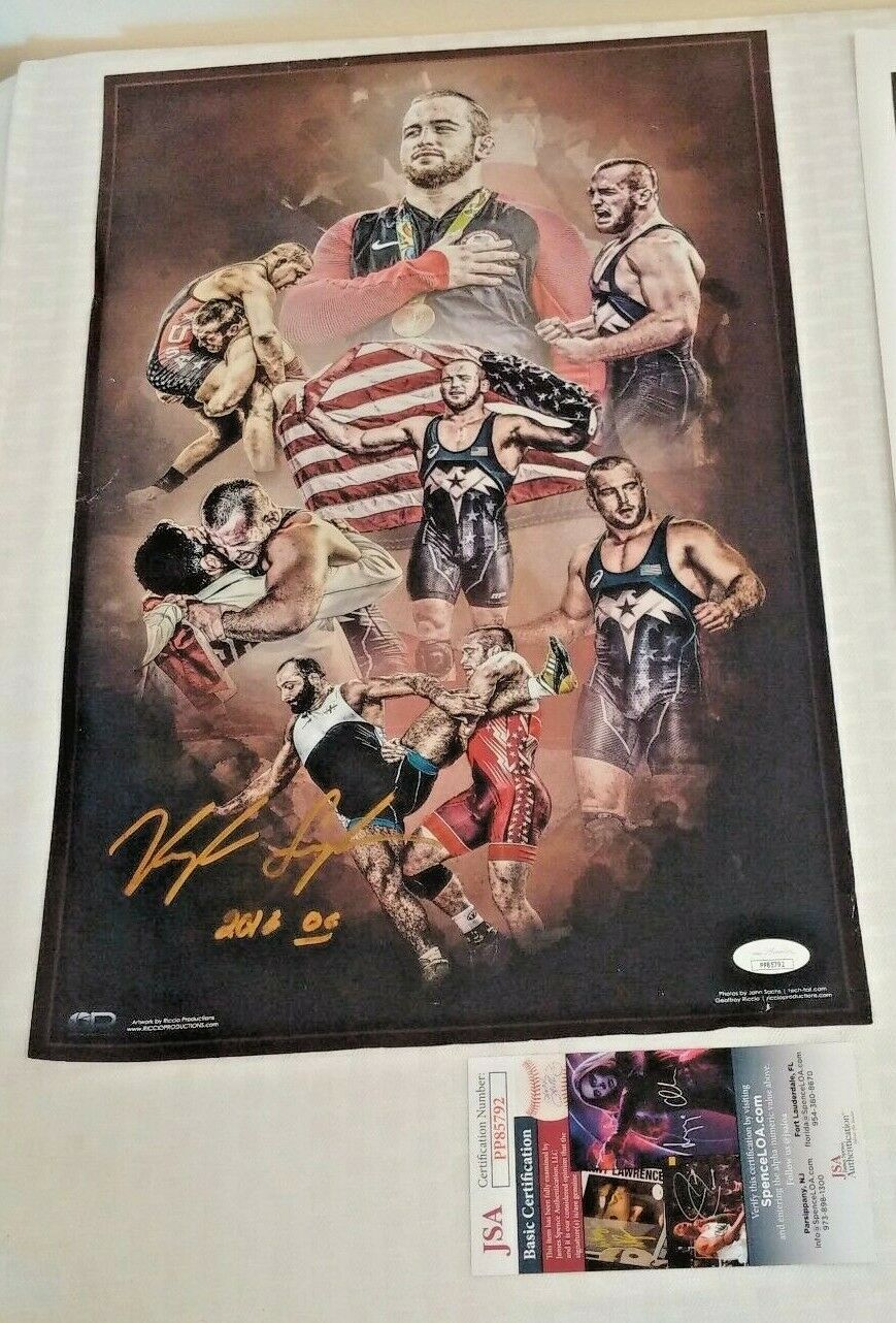 KYLE SNYDER Signed Autographed Wrestling Poster 7x11 JSA 1/1 Rare Ohio State USA