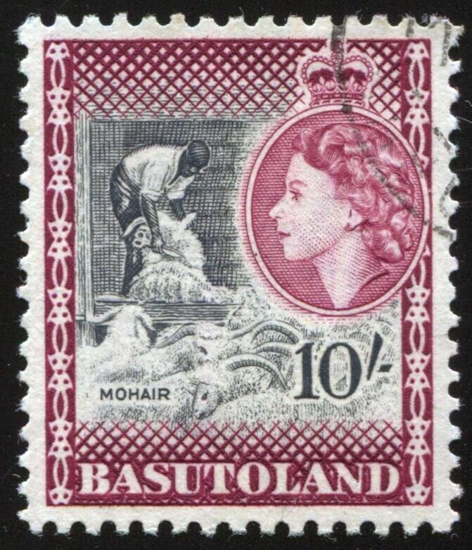 Basutoland - 1954 Qeii Scott#56 Top Value Used Scv $37.50