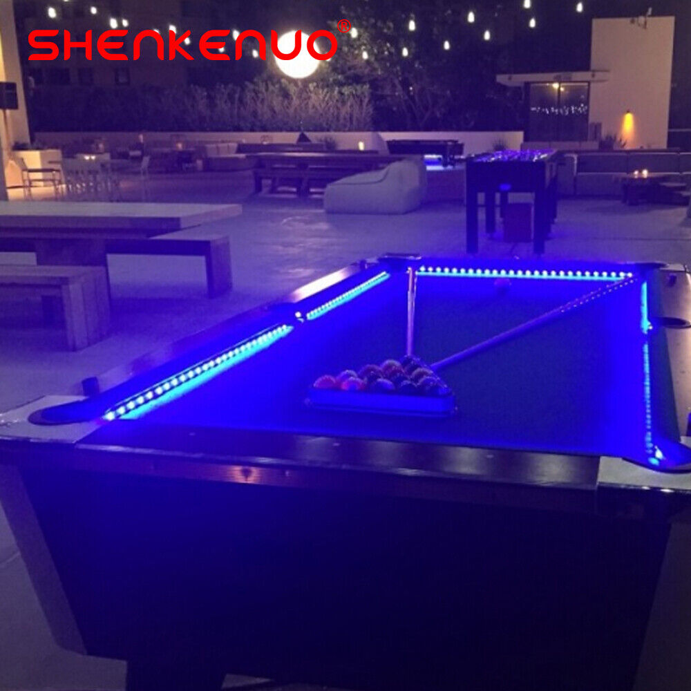 Bar Billiard Pool Table Bumper Led Rgb Color Changing Lights Remote 12v 16.4ft