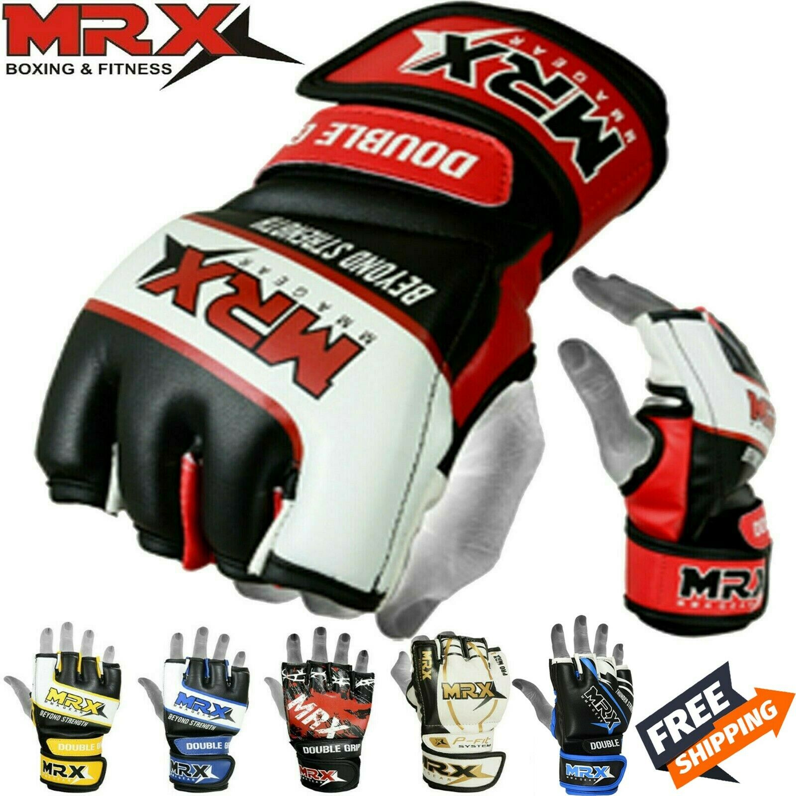 MMA Gloves Grappling Punching Bag Training Boxing Martial Arts Sparring Mitts
