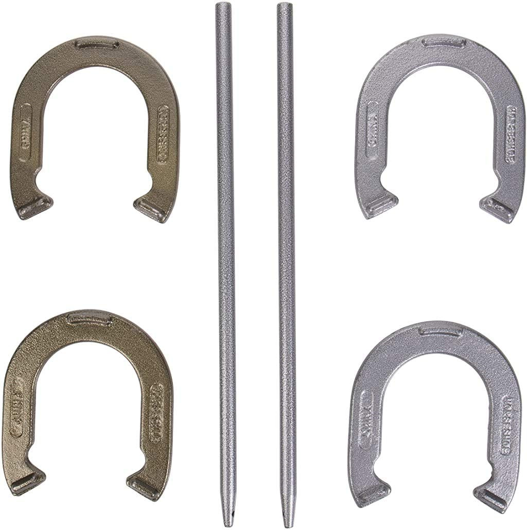 Triumph Steel Horseshoe Set - Includes 4 Steel Horseshoes And 2 Stakes
