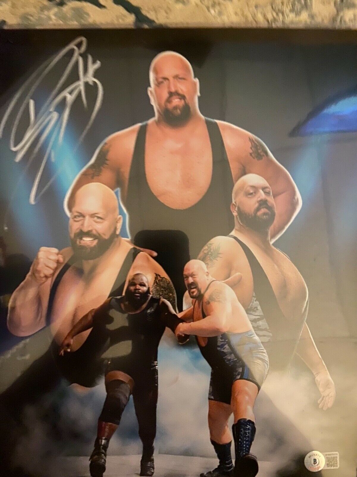 Big Show Paul Wight WWE AEW  Signed 11X14 Photo BECKETT COA