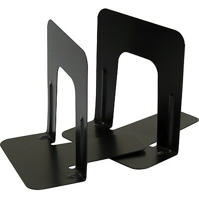 Bookends Metal 5 inches High Non Skid Black  1 Pair    2 bookends