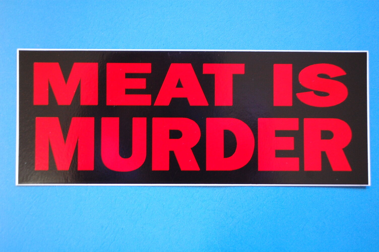 Smiths Meat Is Murder Sticker Decal (s40) Morrissey Vegetarian Vegan Car Bumper
