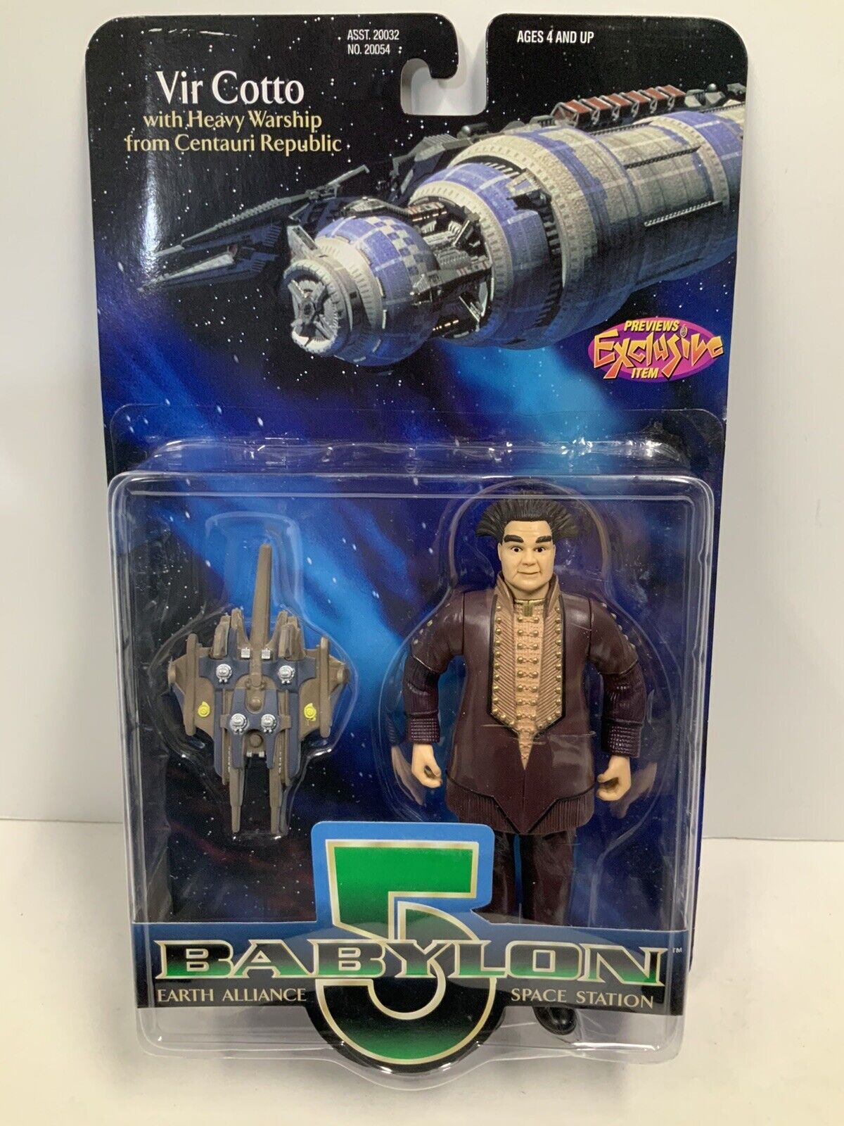Babylon 5 Vir Cotto With Heavy Warship From Centauri Republic Collectible Figure