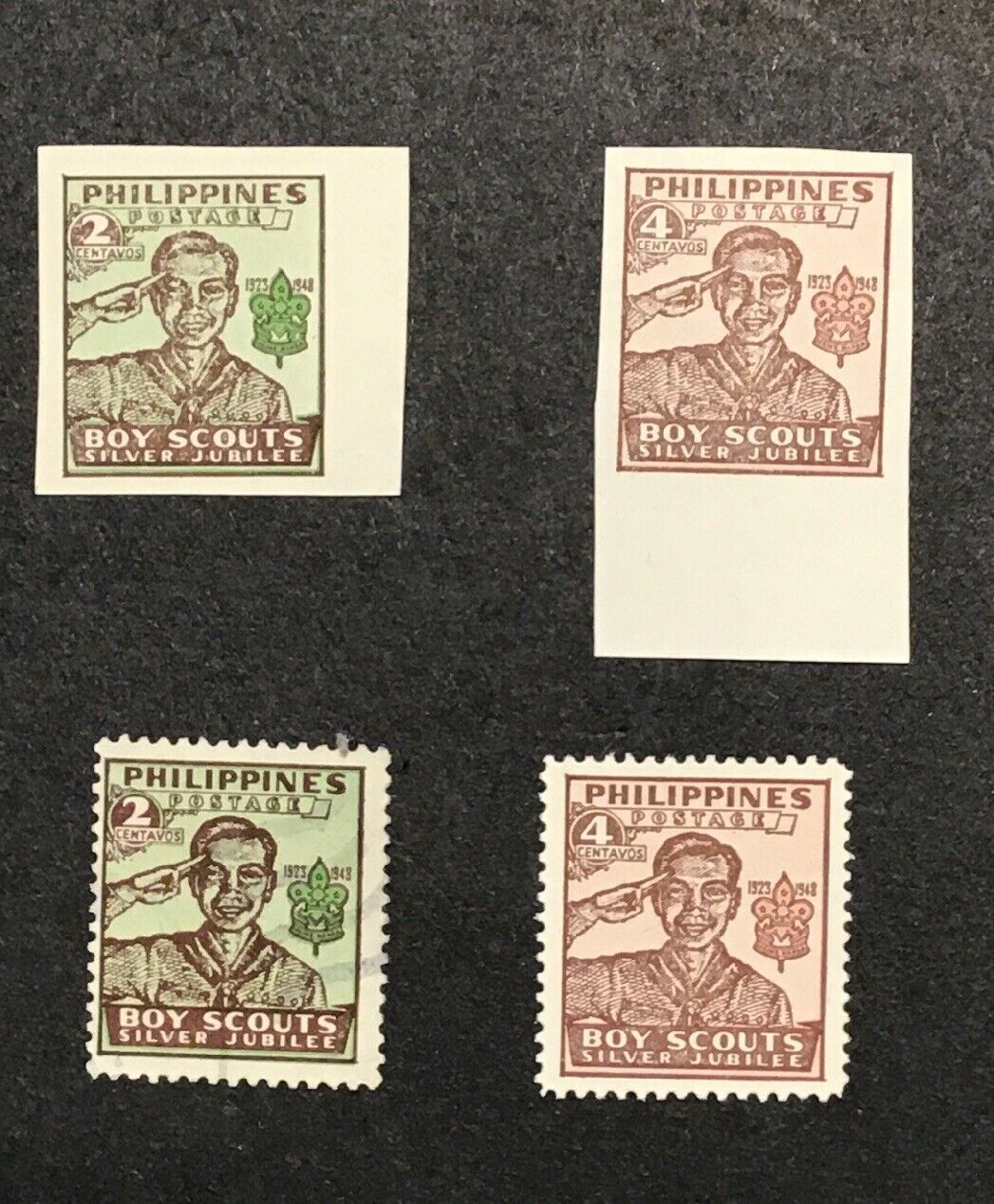 Philippines 1948 VF MH & Used Sc#528,528a,529,529a (W3)