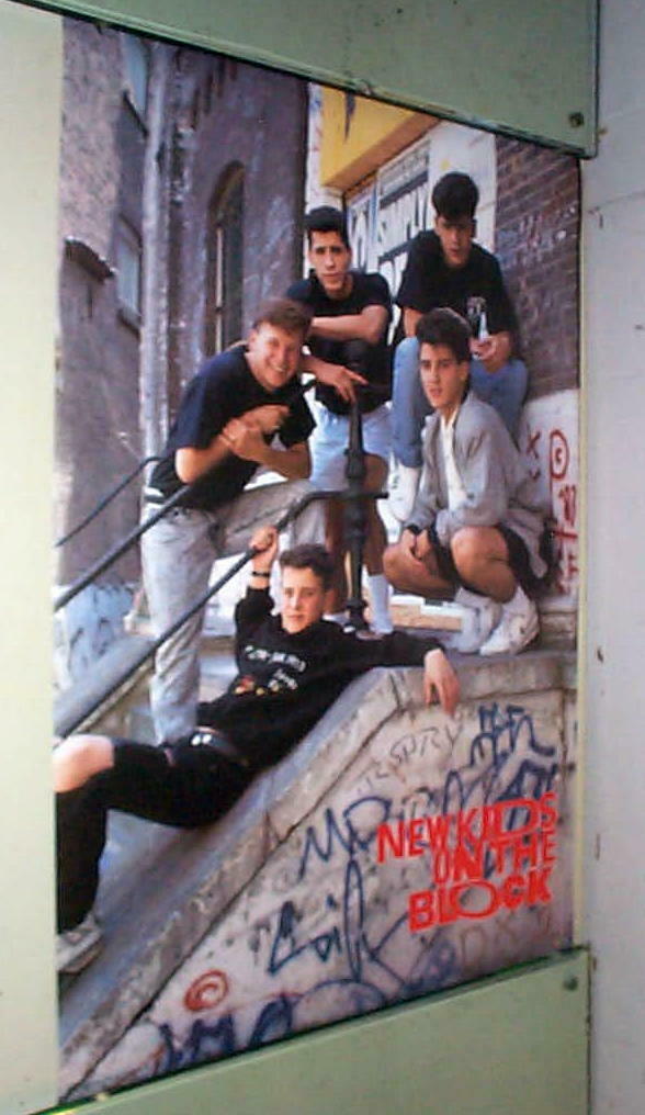 NEW KIDS ON THE BLOCK Vintage Group Poster