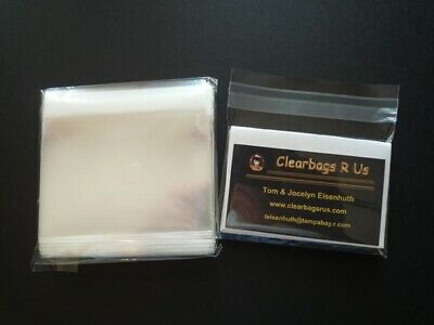 100 Clear Cello Bag Packaging Envelopes 3 13/16 X 2 3/8 Af32xl Business Cards