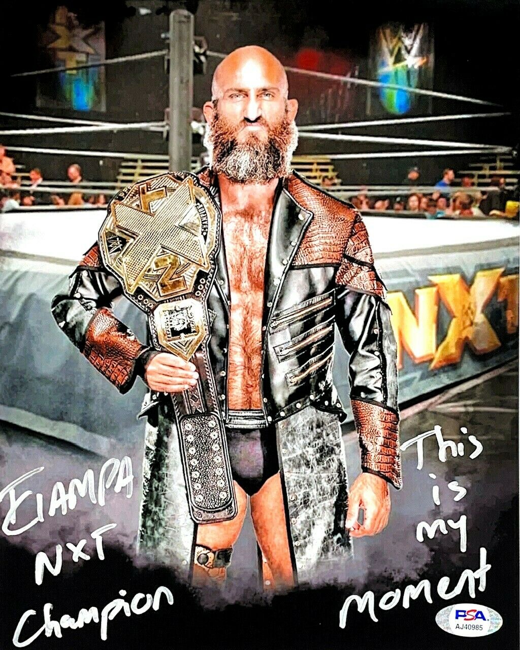 WWE TOMMASO CIAMPA HAND SIGNED AUTOGRAPHED 8X10 PHOTO WITH PROOF AND PSA COA 3