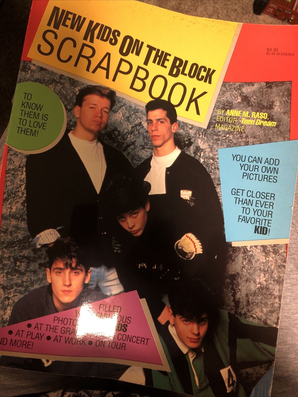 New Kids On The Block Scrapbook-nkotb-donnie Wahlberg-jordan Knight-unused