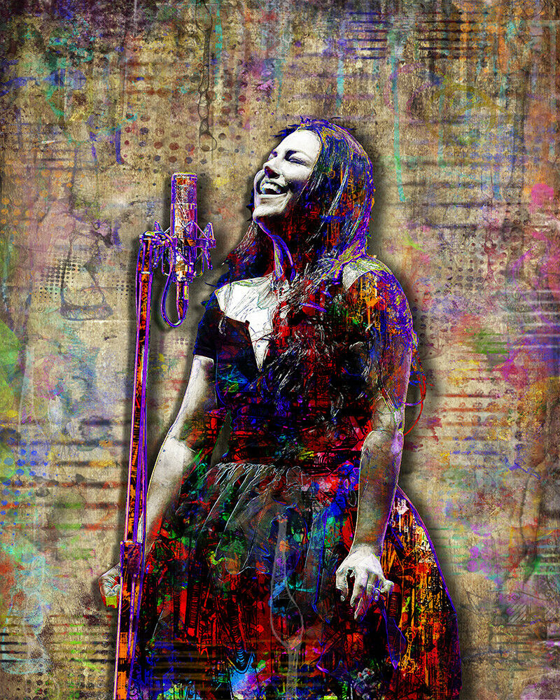 Amy Lee of Evanescence Poster Evanescence Tribute Art 16x20in Free Shipping US