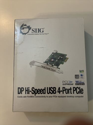 SIIG DP Hi-Speed USB 4-Port PCie JU-P40112-S1