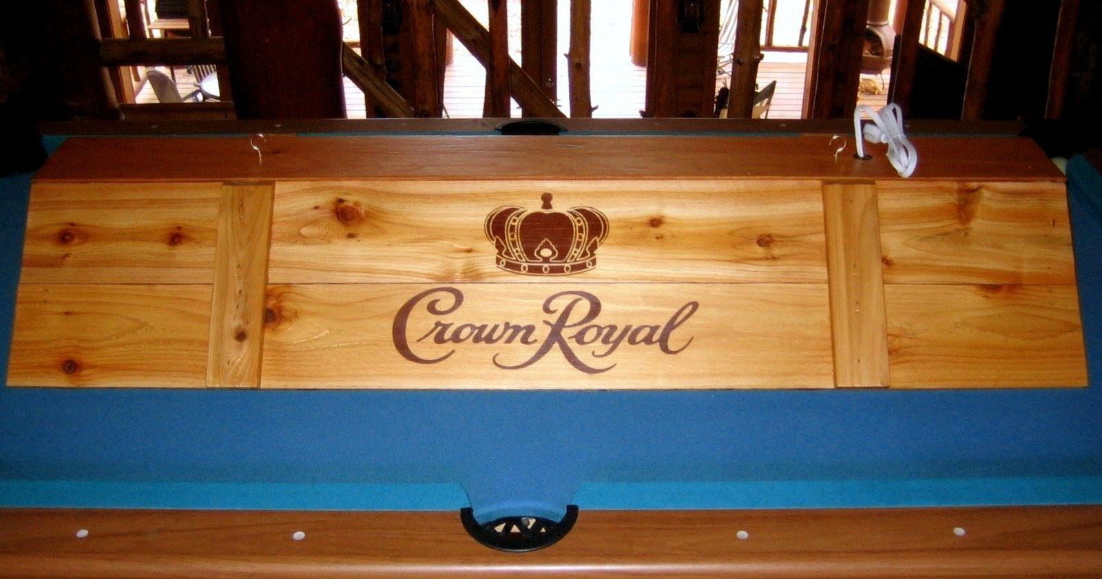 New Crown Royal Pool Table Billiards Light & Cue Rack Combo !!