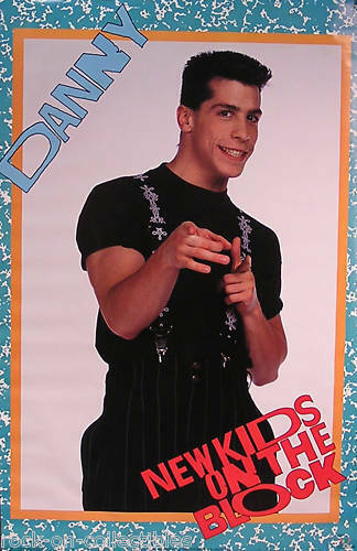 NEW KIDS ON THE BLOCK POSTER DANNY WOOD  1989 LICENSED BY FUNKY