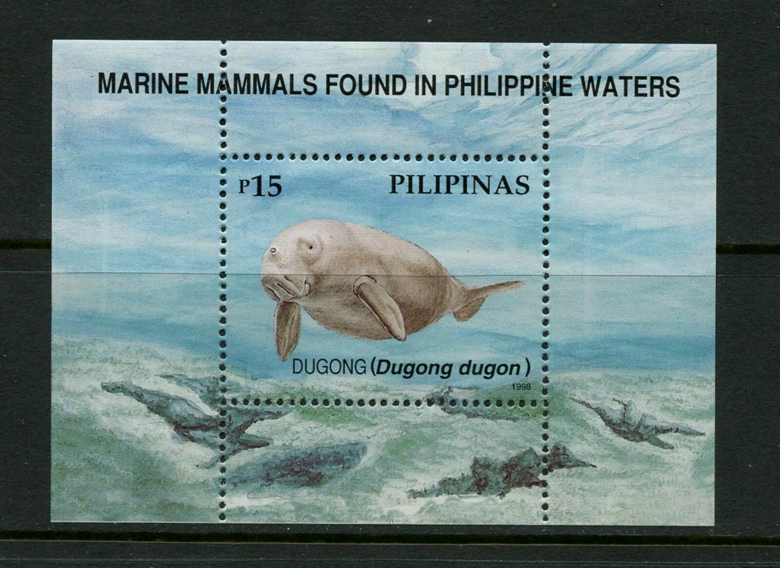 Philippines #2543 MNH S/SCV$4.50 Dugong 1998 CV$4.50
