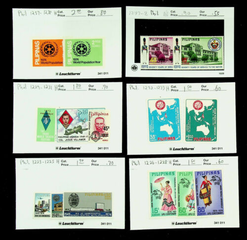 PHILIPPINES WORLD POPULATION YEAR ASIAN PEDIATRIC CONGRESS UPU 15v MH STAMPS