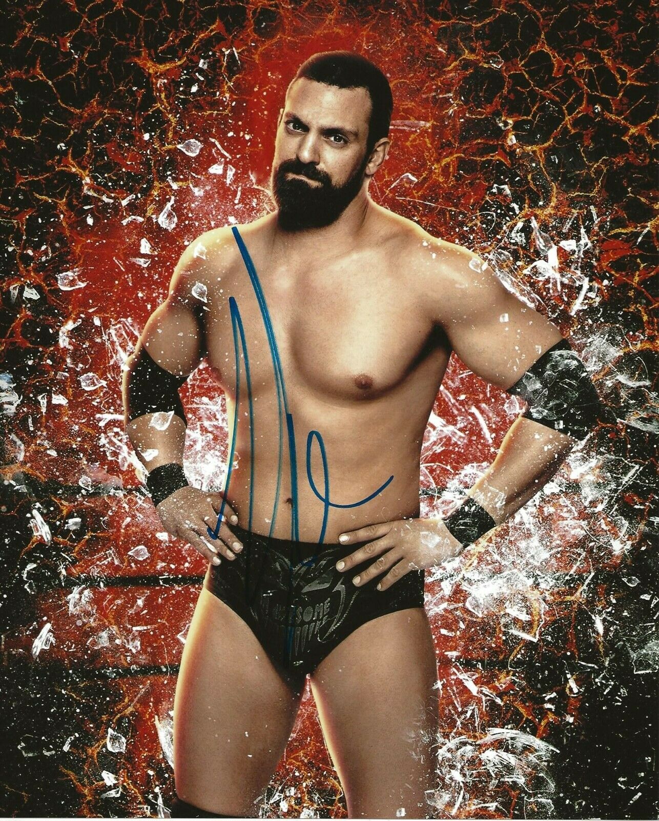 WWE DAMIAN SANDOW Autographed 8x10 WWE Superstar