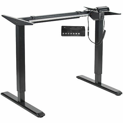 VIVO Black Electric Stand Up Desk Frame, Single Motor Standing Adjustable Base