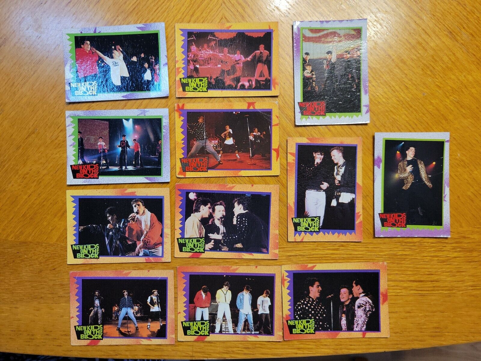 Vintage 1989-90 NEW KIDS ON THE BLOCK Trading Cards Concert Action Photos