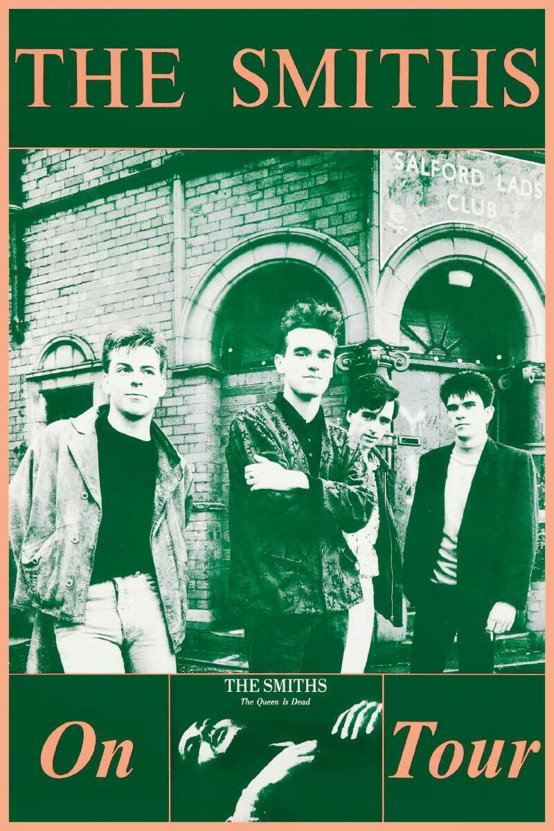 The Smiths The Queen is Dead On Tour 1986 POSTER Morrissey Johnny Marr repro