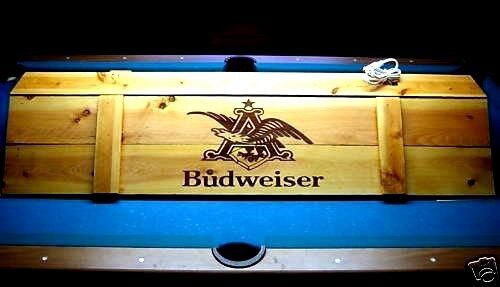Budweiser Pool Table Light & Cue Rack Combo!! - Billiards Man Cave Bar Lounge