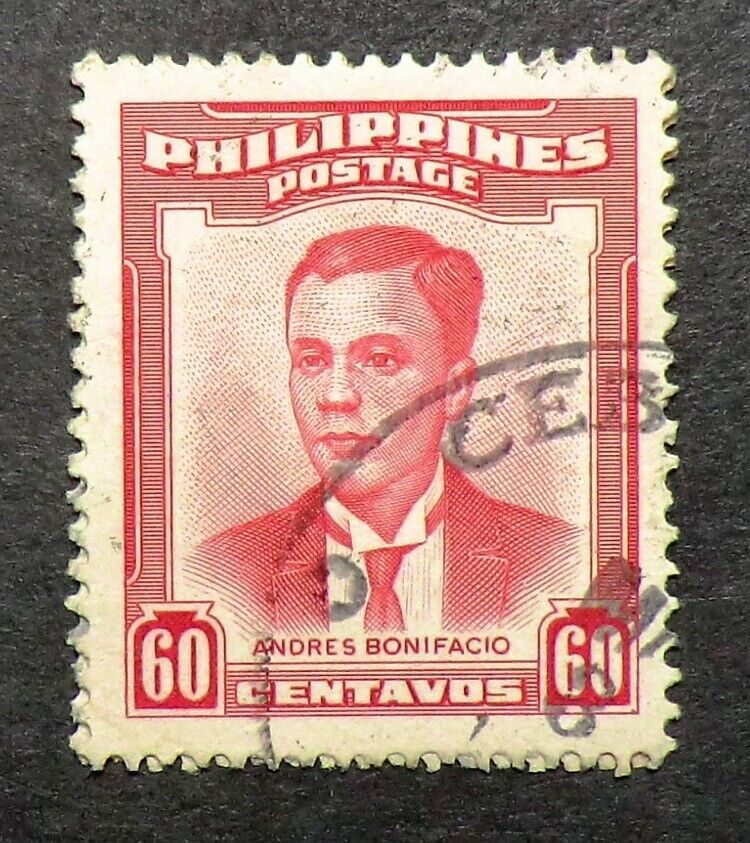 Philippines 600 used 1958 60c Andres Bonifacio revolutionary leader Revolution