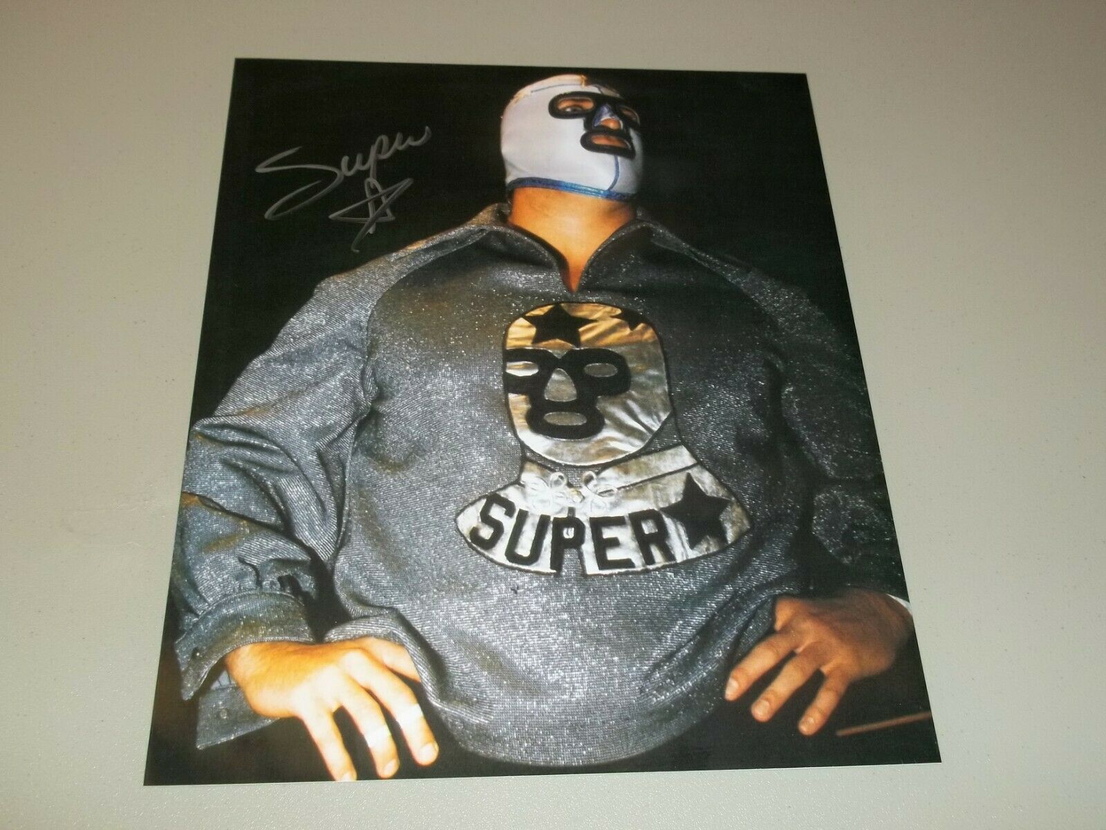 Masked Superstar (bill Eadie) Hand Signed  8x10 Wrestling Photo Nwa