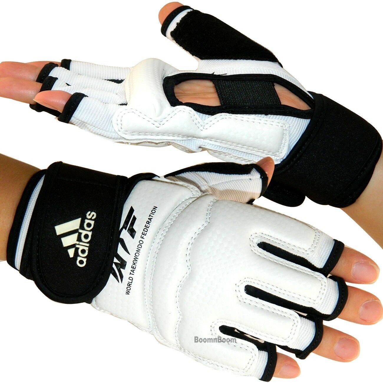 New Adidas Taekwondo Hand Protector Gloves Mma Karate Sparring Gear-wtf Approved