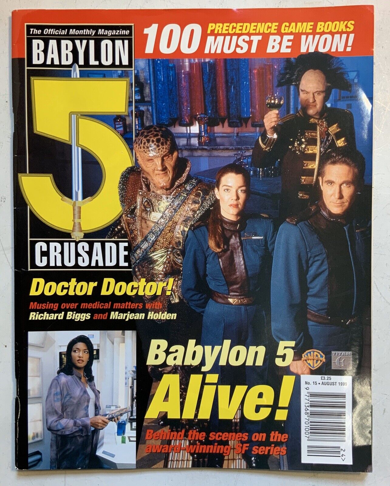 Babylon 5 The Official Monthly Magazine August 1999 Vol 2 No 15 Richard Biggs