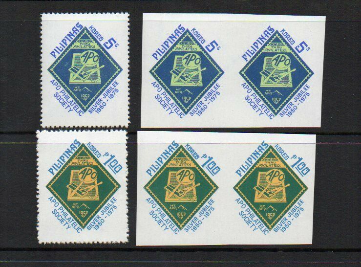 Philippines #1279-80a  Ngo #766-7a  Apo (75k Sets Issued)
